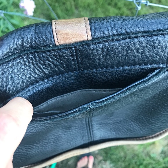 The Sak Black Leather Crossbody Purse - Picture 7 of 14